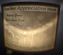 Teacher Appreciation Week Lithophane